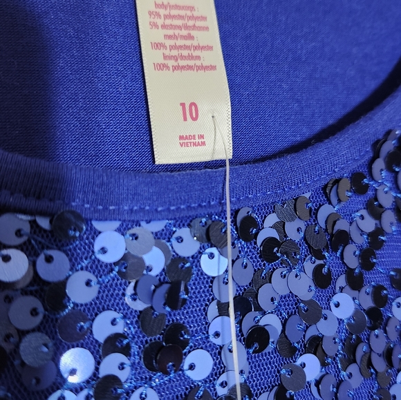 Justice Girls Floral Sequin Dress - Picture 6 of 7